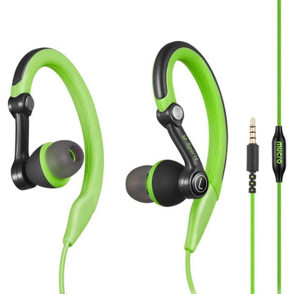 Mucro MB-232 หูฟังสเตอริโอแบบมีสายสำหรับใส่ในหูสำหรับวิ่งออกกำลังกาย, 3.5mm