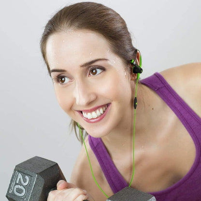 Mucro MB-232 หูฟังสเตอริโอแบบมีสายสำหรับใส่ในหูสำหรับวิ่งออกกำลังกาย, 3.5mm