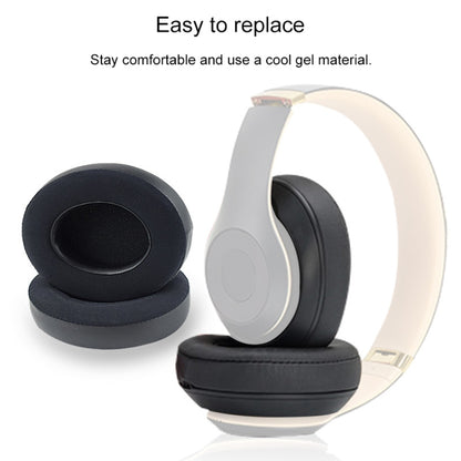 2 ชิ้นสำหรับ Beats Studio 2.0 / 3.0 หูฟังฝาครอบป้องกันน้ำแข็งเจลปิดหูกันหนาว (สีเทาสีขาว), Black, Titanium Color