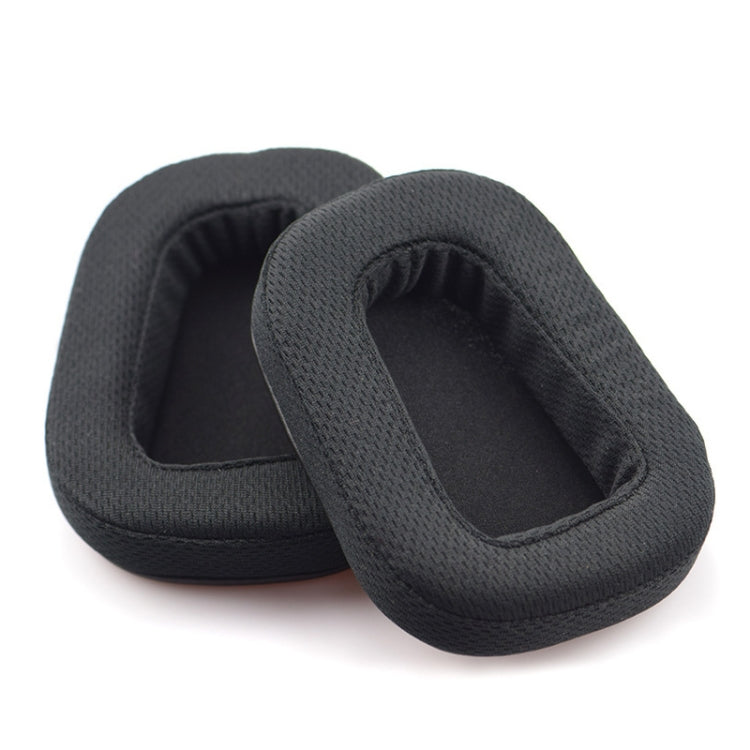 2 ชิ้นสำหรับ Logitech G633 G933 หูฟังเบาะรองนั่ง Earmuffs เปลี่ยนแผ่นรองหูฟังตาข่าย (หนัง), Mesh Black
