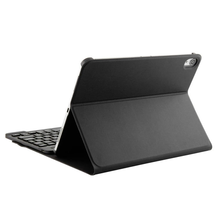 1130B บลูทูธที่ถอดออกได้ 3.0 คีย์บอร์ด ABS Brushed Texture + เคสแท็บเล็ตหนังเนื้อ Lambskin สำหรับ iPad Pro 11 นิ้ว (2018) พร้อมฟังก์ชั่นปรับสามเกียร์ / แม่เหล็ก / นอนหลับ, 1130B