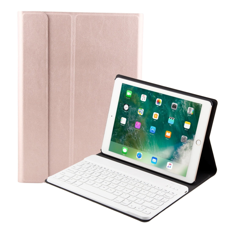 FT-1030 บลูทูธ 3.0 คีย์บอร์ด ABS Brushed Texture + เคสแท็บเล็ตหนังเนื้อผิวสำหรับ iPad Air / Air 2 / iPad Pro 9.7 นิ้วพร้อมการปรับมุมสามเกียร์ / แม่เหล็ก / ฟังก์ชั่นการนอนหลับ, FT-1030D