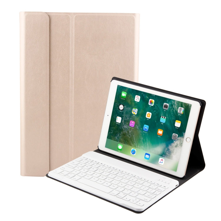 FT-1030 บลูทูธ 3.0 คีย์บอร์ด ABS Brushed Texture + เคสแท็บเล็ตหนังเนื้อผิวสำหรับ iPad Air / Air 2 / iPad Pro 9.7 นิ้วพร้อมการปรับมุมสามเกียร์ / แม่เหล็ก / ฟังก์ชั่นการนอนหลับ, FT-1030D