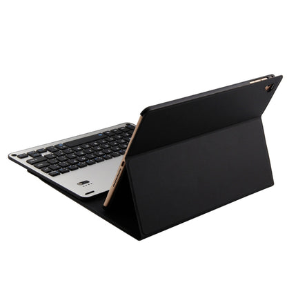 FT-1038B ที่ถอดออกได้บลูทูธ 3.0 แป้นพิมพ์อลูมิเนียมอัลลอยด์ + หนังแกะเนื้อหนังกรณีแท็บเล็ตสำหรับ iPad Air / Air 2 / iPad Pro 9.7 นิ้วพร้อมน้ำขับไล่ / การปรับมุมสามเกียร์ / แม่เหล็ก / ฟังก์ชั่นการนอนหลับ, FT-1038B