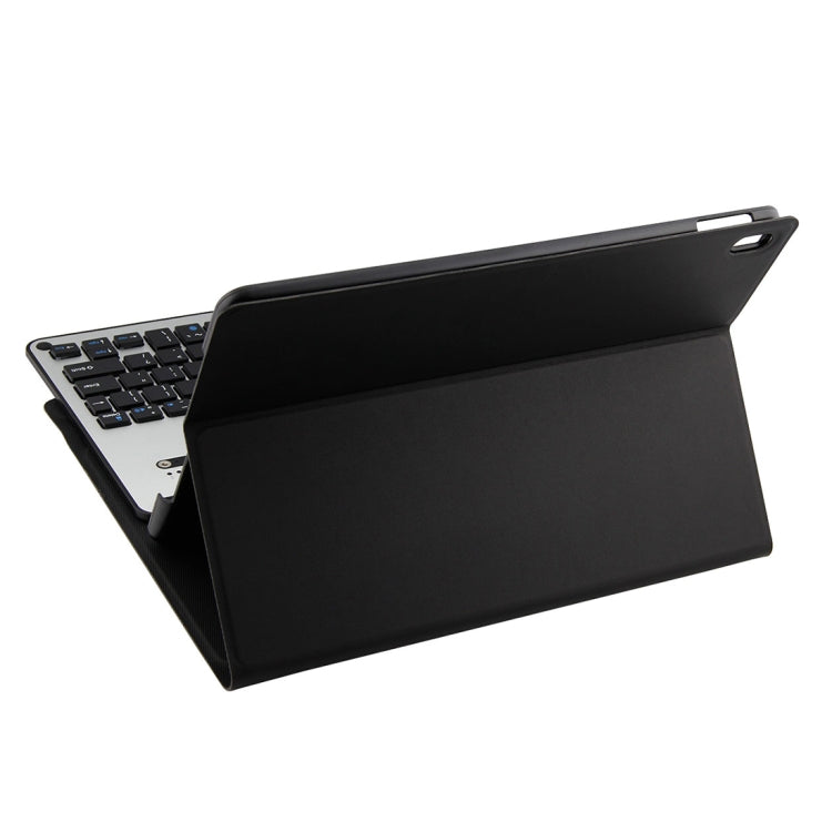 FT-1039B ที่ถอดออกได้บลูทูธ 3.0 แป้นพิมพ์อลูมิเนียมอัลลอยด์ + หนังแกะเนื้อหนังกรณีแท็บเล็ตสำหรับ iPad Pro 10.5 นิ้ว / iPad Air (2019) พร้อมน้ำขับไล่ / การปรับมุมสามเกียร์ / แม่เหล็ก / ฟังก์ชั่นการนอนหลับ, FT-1039B