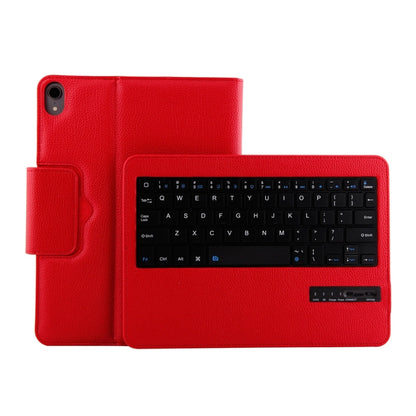 IP011 บลูทูธแบบถอดได้ 3.0 คีย์บอร์ด ABS + เคสแท็บเล็ตหนังเนื้อลิ้นจี่สำหรับ iPad Pro 11 นิ้ว (2018) พร้อมฟังก์ชั่น Sleep, IP011