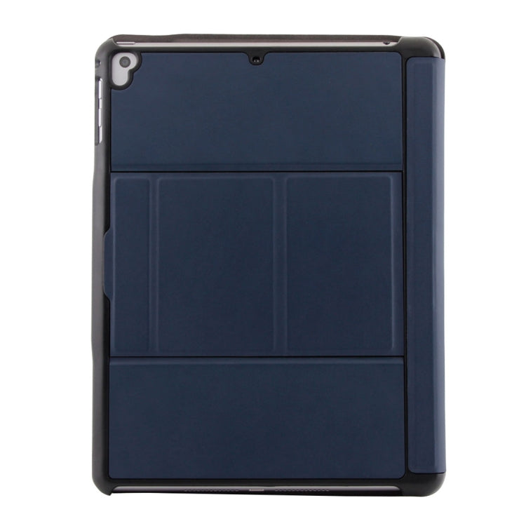 T-201 บลูทูธแบบถอดได้ 3.0 คีย์บอร์ดบางเฉียบ + เคสแท็บเล็ตหนังเนื้อ Lambskin สำหรับ iPad Air / Air 2 / iPad Pro 9.7 นิ้ว รองรับการปรับหลายมุม, T-201