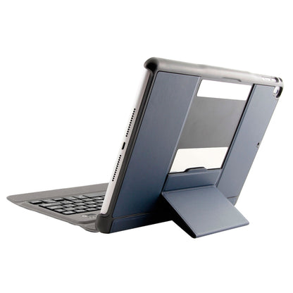T-201 บลูทูธแบบถอดได้ 3.0 คีย์บอร์ดบางเฉียบ + เคสแท็บเล็ตหนังเนื้อ Lambskin สำหรับ iPad Air / Air 2 / iPad Pro 9.7 นิ้ว รองรับการปรับหลายมุม, T-201