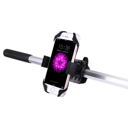 ที่วางโทรศัพท์จักรยานหมุนได้ 360 องศาพร้อมคลิปยืดแบบยืดหยุ่นสำหรับ iPhone 7 และ 7 Plus / iPhone 6 และ 6 Plus / iPhone 5 และ 5C และ 5s