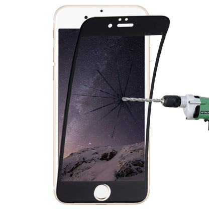 ฟิล์มกระจกนิรภัยไฟเบอร์แบบยืดหยุ่นแบบเต็มหน้าจอ 0.1 มม. 9H สำหรับ iPhone 6 และ 6s, For iPhone 6 & 6s Black, For iPhone 6 & 6s White