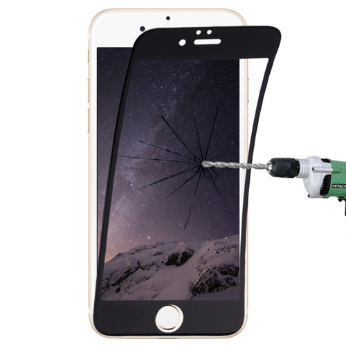 ฟิล์มกระจกนิรภัยไฟเบอร์แบบยืดหยุ่นแบบเต็มหน้าจอ 0.1 มม. 9H สำหรับ iPhone 6 และ 6s, For iPhone 6 & 6s Black, For iPhone 6 & 6s White