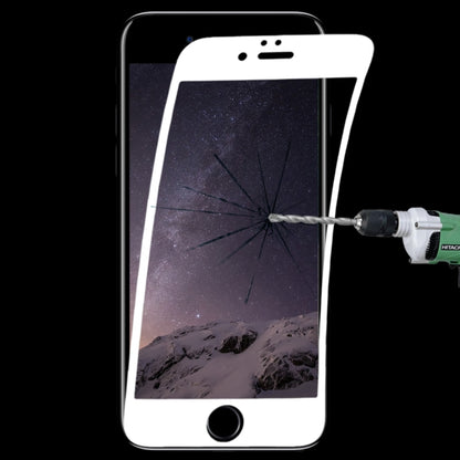 ฟิล์มกระจกนิรภัยไฟเบอร์แบบยืดหยุ่นแบบเต็มหน้าจอ 0.1 มม. 9H สำหรับ iPhone 6 และ 6s, For iPhone 6 & 6s Black, For iPhone 6 & 6s White