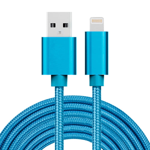 3m 3A หัวโลหะแบบทอ 8 พินเข้ากับ USB Data / Charger Cable, 3m 8 Pin