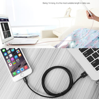 3m 3A หัวโลหะแบบทอ 8 พินเข้ากับ USB Data / Charger Cable, 3m 8 Pin
