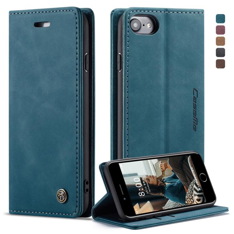 CaseMe-013 ซองหนังพลิกแนวนอน Retro Frosted แบบมัลติฟังก์ชั่นสำหรับ iPhone 6 / 6s พร้อมช่องเสียบการ์ดและที่วางและกระเป๋าสตางค์, For iPhone 6 / 6s