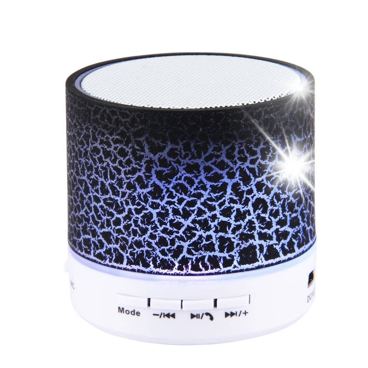 A9 มินิแบบพกพา Glare Crack ลำโพงสเตอริโอ Bluetooth พร้อมไฟ LED, ไมโครโฟนในตัว, รองรับการโทรแบบแฮนด์ฟรีและการ์ด TF