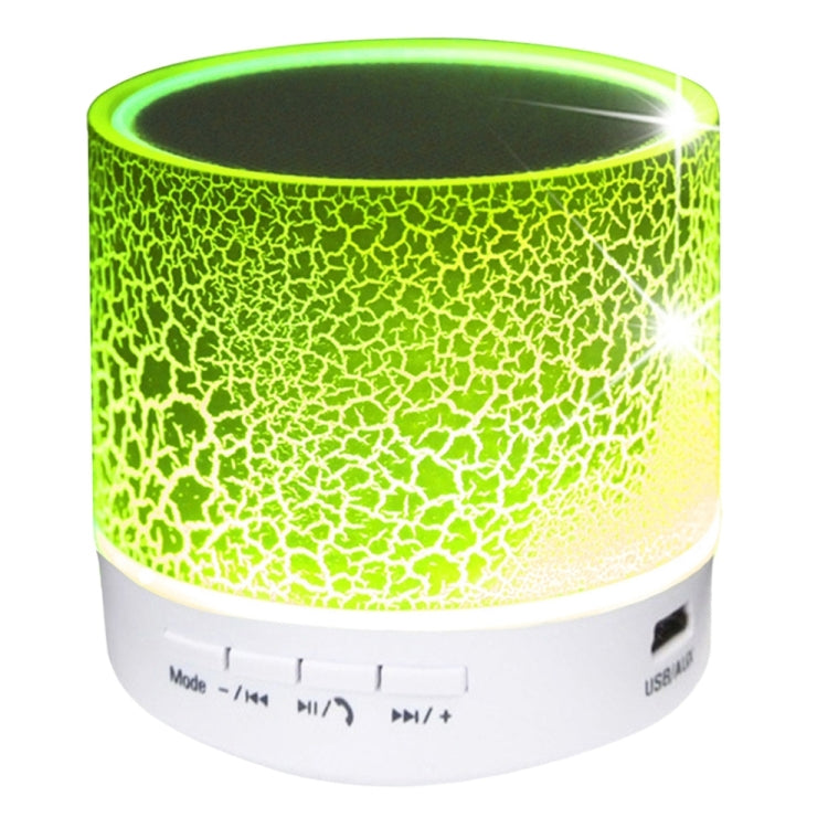 A9 มินิแบบพกพา Glare Crack ลำโพงสเตอริโอ Bluetooth พร้อมไฟ LED, ไมโครโฟนในตัว, รองรับการโทรแบบแฮนด์ฟรีและการ์ด TF
