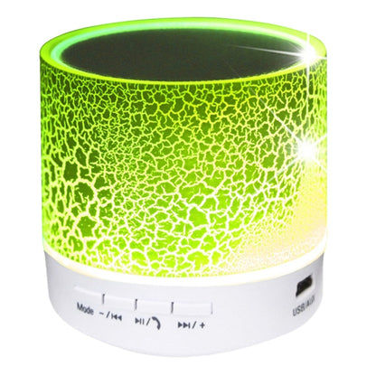 A9 มินิแบบพกพา Glare Crack ลำโพงสเตอริโอ Bluetooth พร้อมไฟ LED, ไมโครโฟนในตัว, รองรับการโทรแบบแฮนด์ฟรีและการ์ด TF