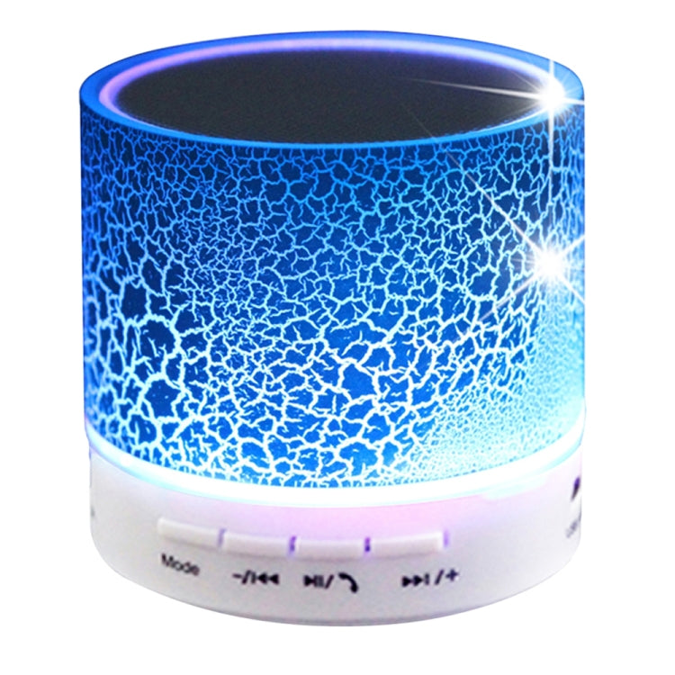 A9 มินิแบบพกพา Glare Crack ลำโพงสเตอริโอ Bluetooth พร้อมไฟ LED, ไมโครโฟนในตัว, รองรับการโทรแบบแฮนด์ฟรีและการ์ด TF
