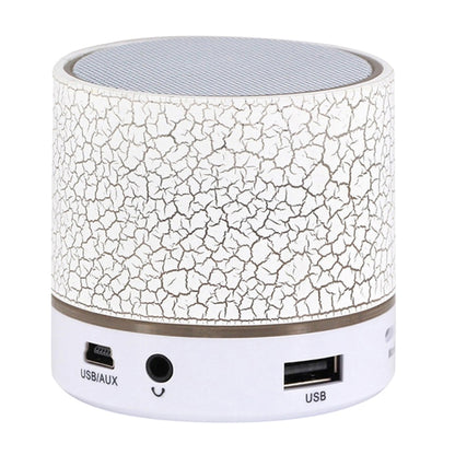 A9 มินิแบบพกพา Glare Crack ลำโพงสเตอริโอ Bluetooth พร้อมไฟ LED, ไมโครโฟนในตัว, รองรับการโทรแบบแฮนด์ฟรีและการ์ด TF