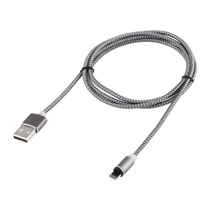 การหมุน 360 องศา 8 พินเข้ากับ USB 2.0 สายชาร์จแม่เหล็กแบบสานพร้อมไฟ LED ความยาวสายเคเบิล: 1 ม.