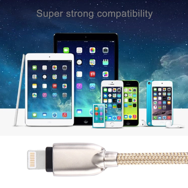 1 ม. ทอ 108 Copper Cores 8 Pin to USB Data Sync สายชาร์จสำหรับ iPhone, iPad