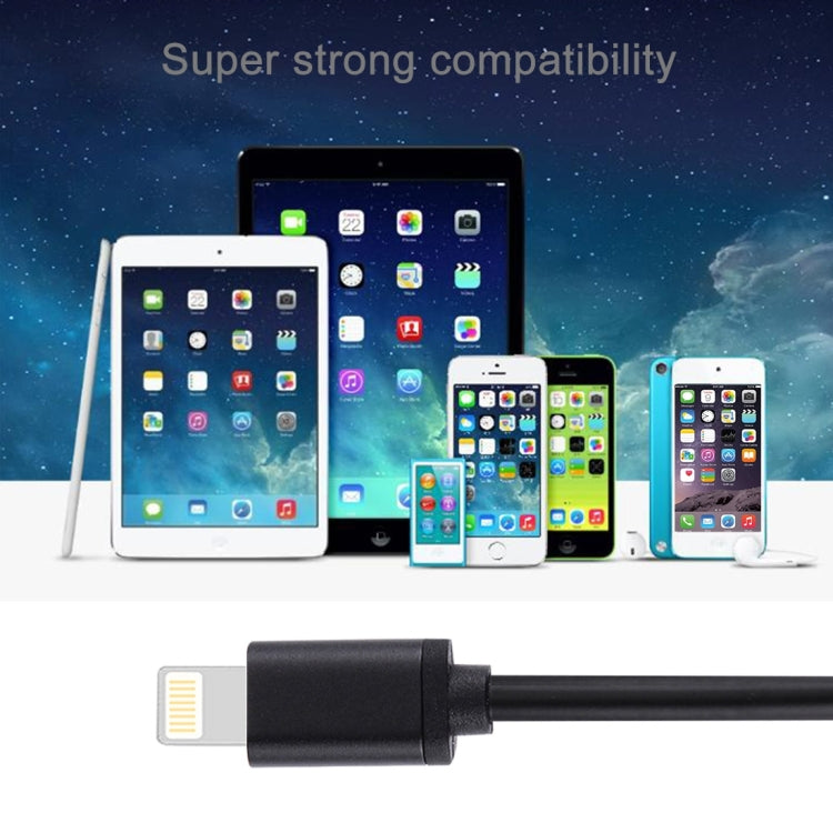 สายชาร์จ 1m 3A 8 Pin to USB Data Sync สำหรับ iPhone, iPad เส้นผ่านศูนย์กลาง: 4 ซม