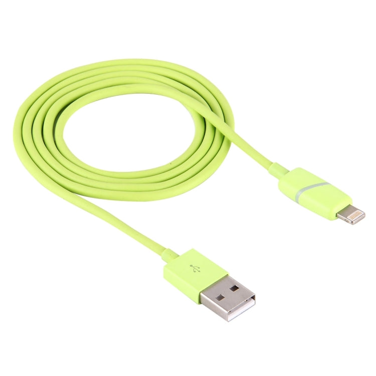 กล่องของขวัญกระสวยทรงกลม 1 ม. สไตล์ 8 พินเข้ากับสายซิงค์ข้อมูล USB พร้อมไฟแสดงสถานะสำหรับ iPhone, iPad
