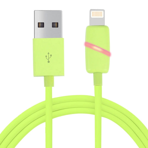 กล่องของขวัญกระสวยทรงกลม 1 ม. สไตล์ 8 พินเข้ากับสายซิงค์ข้อมูล USB พร้อมไฟแสดงสถานะสำหรับ iPhone, iPad