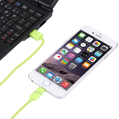 กล่องของขวัญกระสวยทรงกลม 1 ม. สไตล์ 8 พินเข้ากับสายซิงค์ข้อมูล USB พร้อมไฟแสดงสถานะสำหรับ iPhone, iPad