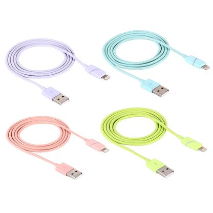กล่องของขวัญกระสวยทรงกลม 1 ม. สไตล์ 8 พินเข้ากับสายซิงค์ข้อมูล USB พร้อมไฟแสดงสถานะสำหรับ iPhone, iPad