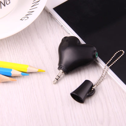 1 ชาย 2 หญิง 3.5 มม.แจ็คปลั๊ก Multi-Function หูฟังรูปหัวใจ Audio Video Splitter อะแดปเตอร์พร้อมพวงกุญแจสำหรับ iPhone, iPad, iPod, Samsung, Xiaomi, HTC และอินเทอร์เฟซเสียง 3.5 มม.อิเล็กทรอนิกส์ดิจิตอลผลิตภัณฑ์