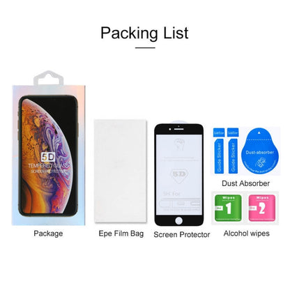 ฟิล์มกระจกนิรภัยแบบเต็มหน้าจอ 9H 5D กาวเต็มสำหรับ iPhone 6 / 6s, For iPhone 6 / 6s (1 PC)