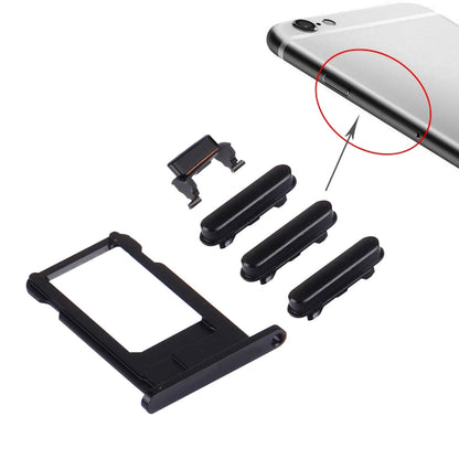 4 in 1 สำหรับ iPhone 6s Plus (ถาดการ์ด + ปุ่มควบคุมระดับเสียง + ปุ่มเปิดปิด + ปุ่มปิดเสียงสั่น), For iPhone 6s Plus