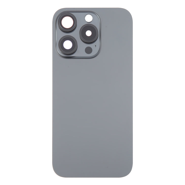 สำหรับ iPhone 16 Pro Max กระจกฝาหลังแบตเตอรี่เดิมพร้อมฝาปิดเลนส์กล้อง