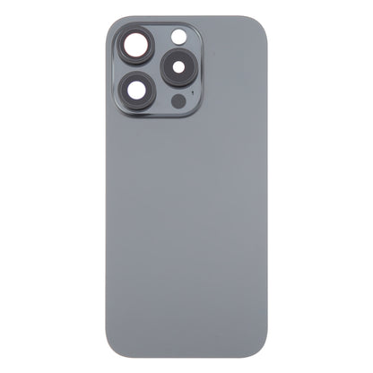สำหรับ iPhone 16 Pro Max กระจกฝาหลังแบตเตอรี่เดิมพร้อมฝาปิดเลนส์กล้อง