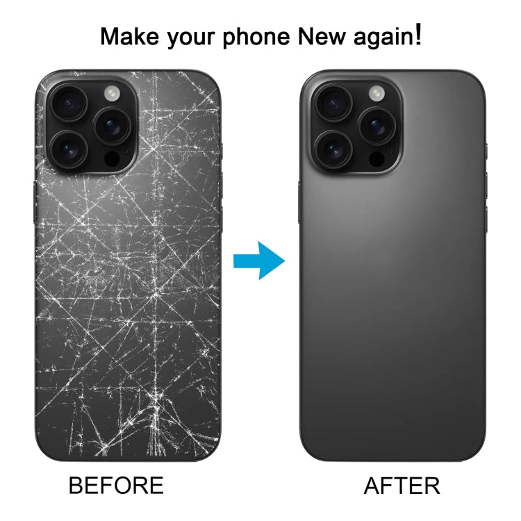 สำหรับ iPhone 16 Pro Max กระจกฝาหลังแบตเตอรี่เดิมพร้อมฝาปิดเลนส์กล้อง
