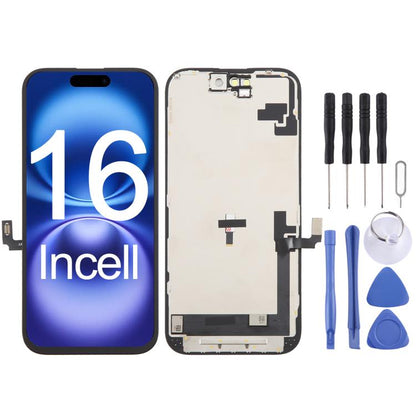 สำหรับ iPhone 16 HD+ หน้าจอ LCD incell พร้อมชุดประกอบแบบดิจิไทเซอร์แบบเต็ม, For iPhone 16(HD+ incell)