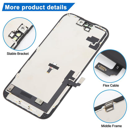 สำหรับ iPhone 16 HD+ หน้าจอ LCD incell พร้อมชุดประกอบแบบดิจิไทเซอร์แบบเต็ม, For iPhone 16(HD+ incell)