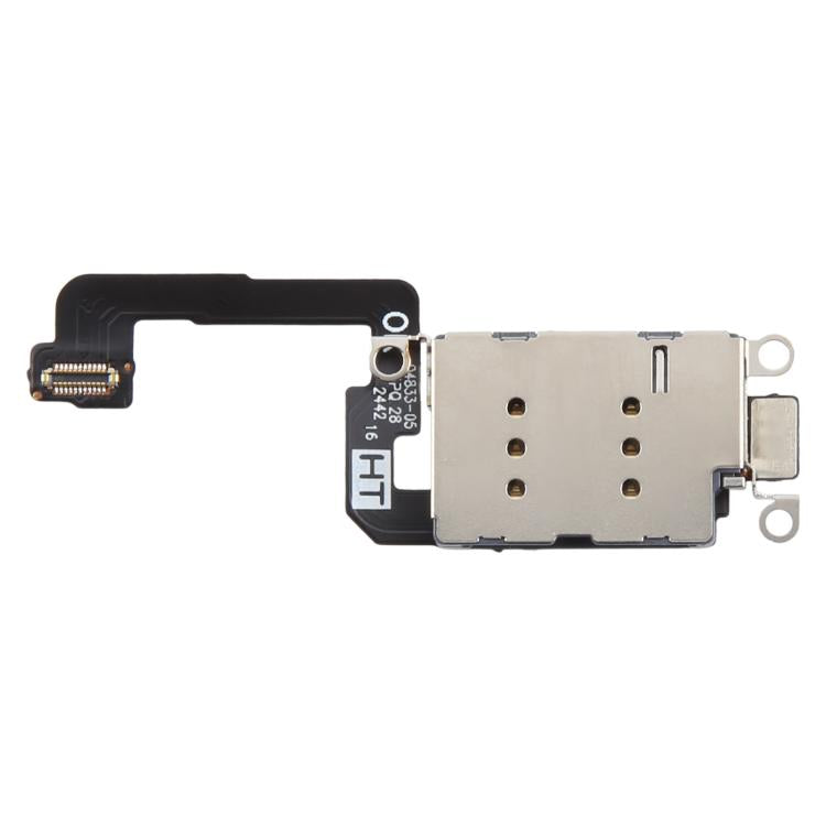 สำหรับ iPhone 16 ซ็อกเก็ตช่องใส่ซิมการ์ดเดียวพร้อมสายเคเบิลแบบยืดหยุ่น, For iPhone 16 (Single Card)