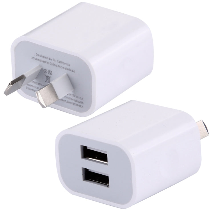 5V 2A ความเข้ากันได้สูง 2 พอร์ต USB ที่ชาร์จ, ปลั๊ก AU