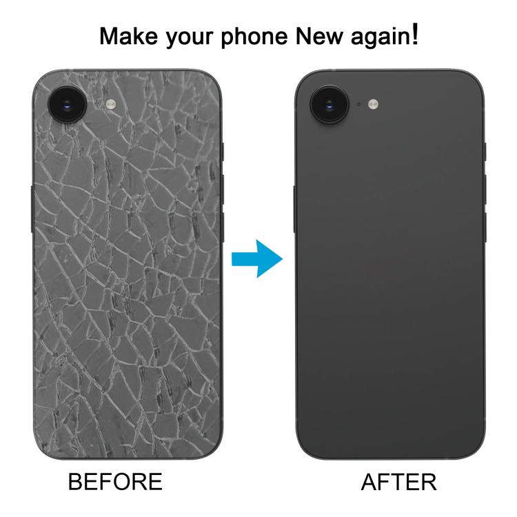 ฝาหลังแบตเตอรี่กระจกสำหรับ iPhone 16e, For iPhone 16e(with Camera Lens), For iPhone 16e(with Camera Lens Frame)