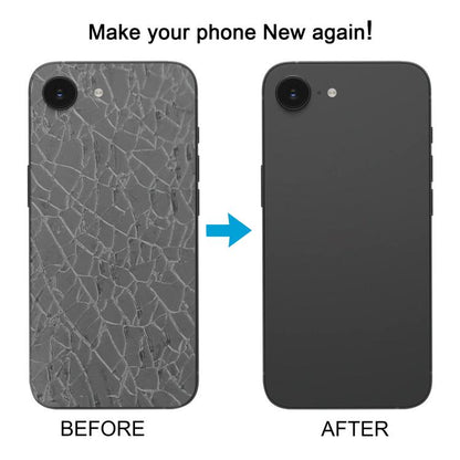 ฝาหลังแบตเตอรี่กระจกสำหรับ iPhone 16e, For iPhone 16e(with Camera Lens), For iPhone 16e(with Camera Lens Frame)