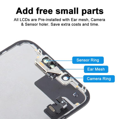 หน้าจอ LCD พร้อมดิจิไทเซอร์แบบครบชุดสำหรับ iPhone 16e ของแท้, For iPhone 16e(Original)