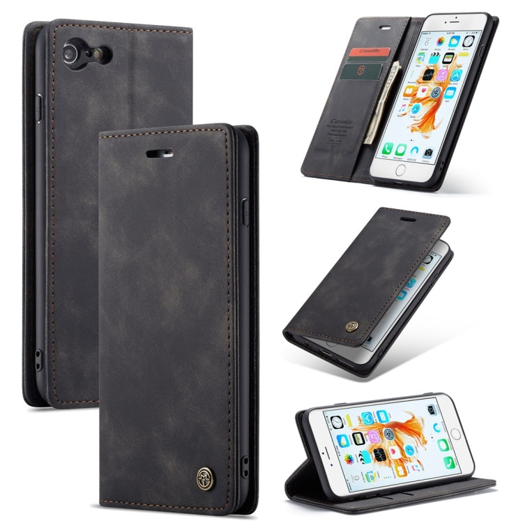 CaseMe-013 ซองหนังพลิกแนวนอน Retro Frosted แบบมัลติฟังก์ชั่นสำหรับ iPhone 6 Plus / 6s Plus พร้อมช่องเสียบการ์ดและที่วางและกระเป๋าสตางค์, For iPhone 6 Plus / 6s Plus