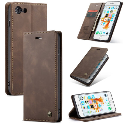 CaseMe-013 ซองหนังพลิกแนวนอน Retro Frosted แบบมัลติฟังก์ชั่นสำหรับ iPhone 6 Plus / 6s Plus พร้อมช่องเสียบการ์ดและที่วางและกระเป๋าสตางค์, For iPhone 6 Plus / 6s Plus