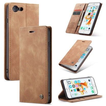 CaseMe-013 ซองหนังพลิกแนวนอน Retro Frosted แบบมัลติฟังก์ชั่นสำหรับ iPhone 6 Plus / 6s Plus พร้อมช่องเสียบการ์ดและที่วางและกระเป๋าสตางค์, For iPhone 6 Plus / 6s Plus