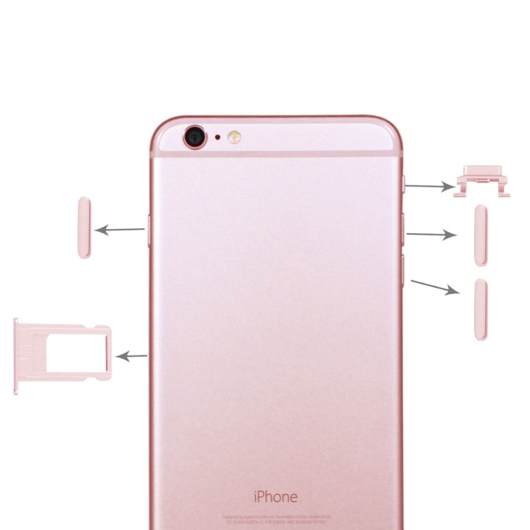 4 in 1 สำหรับ iPhone 6 Plus (ถาดการ์ด + ปุ่มควบคุมระดับเสียง + ปุ่มเปิดปิด + ปุ่มปิดเสียงสั่น), For iPhone 6 Plus
