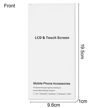 50 ชิ้นกระดาษแข็งบรรจุภัณฑ์กล่องสีขาวสำหรับ iPhone 6s Plus และ 6 Plus หน้าจอ LCD และชุดประกอบ Digitizer เต็ม, Packaging Box for 6s Plus & 6 Plus