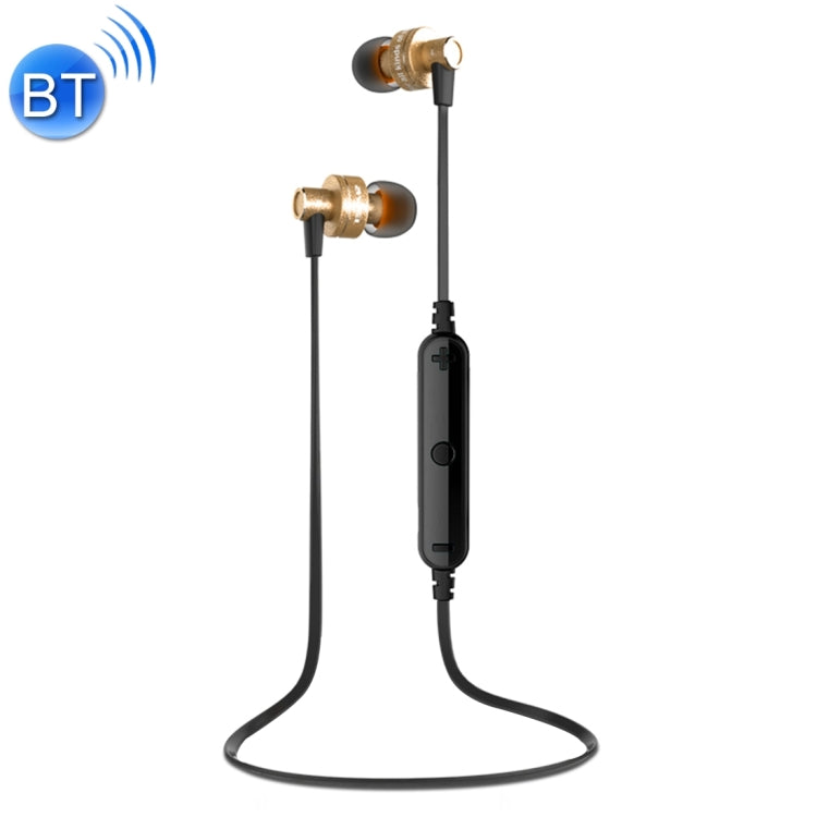 AWEI A990BL หูฟังสเตอริโอ Bluetooth ไร้สายพร้อมระบบควบคุมสายไฟ + ไมโครโฟนรองรับการโทรแบบแฮนด์ฟรี